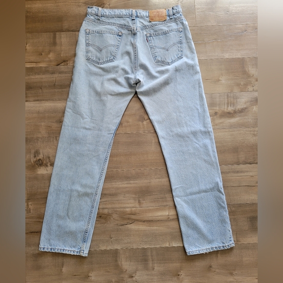 Y2K Levi 505 Red Tab Men's 36 x 32 Light Denim Jean 1998 READ - Picture 5 of 12